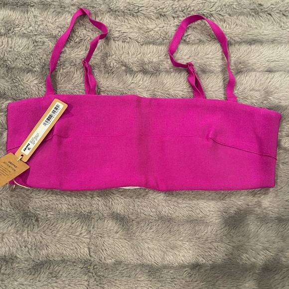 Skims Knit Swim Bandeau Bikini Top - Picture 5 of 5